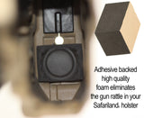 Anti Rattle Foam for light bearing holsters